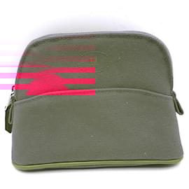 Hermès-Hermes Canvas Bolide Mini Pouch Pink-Other