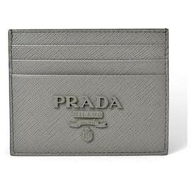 Prada-Prada Saffiano Card Case 1MC025-Grey