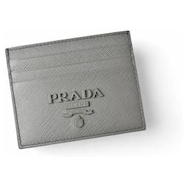 Prada-Prada Saffiano Card Case 1MC025-Grey