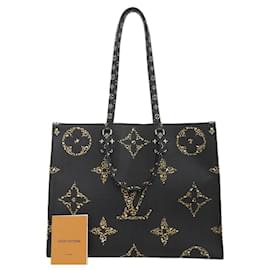 Louis Vuitton-Louis Vuitton OnTheGo GM Tote Bag M44674-Black