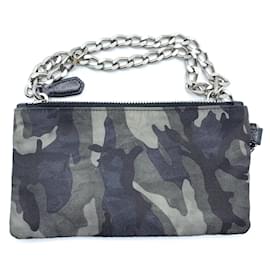 Prada-Prada Nylon Chain Coin Case Pouch 2M1273-Other