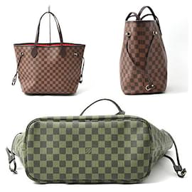 Louis Vuitton-Louis Vuitton Damier Neverfull MM Tote N41358-Fuschia