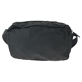 Prada-Prada Nylon Tessuto Logo Plate Shoulder Bag-Black