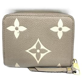 Louis Vuitton-Louis Vuitton Monogram Empreinte Zippy Coin Purse-Beige