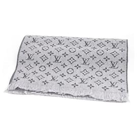 Louis Vuitton-Louis Vuitton Wool Monogram Scarf-Brown