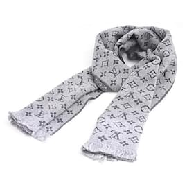 Louis Vuitton-Louis Vuitton Wool Monogram Scarf-Brown
