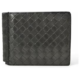 Bottega Veneta-Bottega Veneta Leather Wallet Money Clip-Black