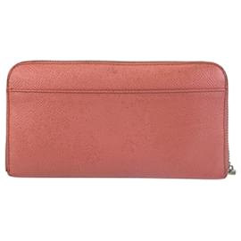 Dolce & Gabbana-Dolce & Gabbana Pink Leather Long Wallet-Pink