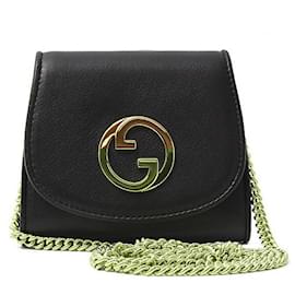 Gucci-Gucci Blondie Leather 2way Bag-Black