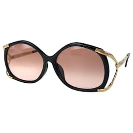 Dior-Dior Vintage Black Gold Sunglasses 2605A-Black,Other