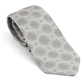 Louis Vuitton-Gravata de seda Louis Vuitton Monograma Flor-Marrom