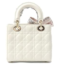 Dior-Dior Lady Dior Lambskin 2WAY Bag-White