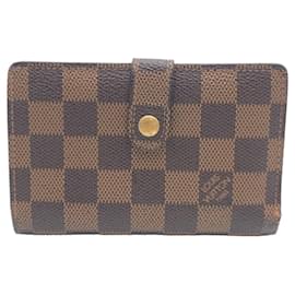 Louis Vuitton-Louis Vuitton Damier Compact Wallet N61664-Brown