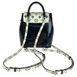 Louis Vuitton-Louis Vuitton Vernis Monogram Hot Springs Backpack-Black,White