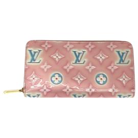 Louis Vuitton-Louis Vuitton Monogram Vernis Long Wallet M81145-Pink,Multiple colors