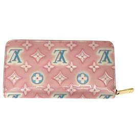 Louis Vuitton-Louis Vuitton Monogram Vernis Long Wallet M81145-Pink,Multiple colors