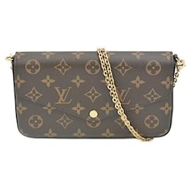 Louis Vuitton-Louis Vuitton Monogram Pochette Felicie Bag-Fuschia