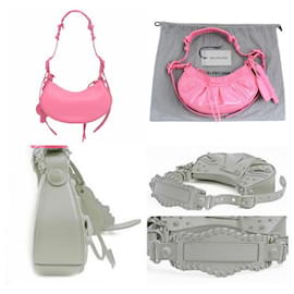 Balenciaga-Balenciaga Le Cagole XS Shoulder Bag-Pink