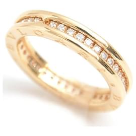 Bulgari-Bvlgari B-ZERO1 XS Full Diamond Ring 750YG-Golden
