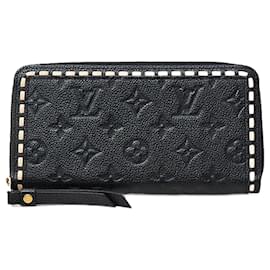 Louis Vuitton-Louis Vuitton Monogram Empreinte Zippy Wallet-Black