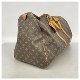 Louis Vuitton-Louis Vuitton Monogram Keepall 55 Boston Bag-Brown
