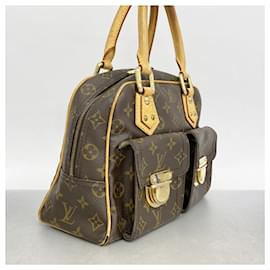 Louis Vuitton-Louis Vuitton Monogram Manhattan PM Handbag-Brown
