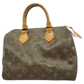 Louis Vuitton-Louis Vuitton Monogram Speedy 25 Handbag-Brown