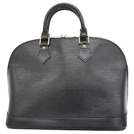 Louis Vuitton-Louis Vuitton Epi Alma Handbag in Noir-Black