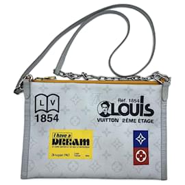 Louis Vuitton-Louis Vuitton Flat Messenger Bag M44640-Orange,Grey