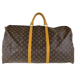 Louis Vuitton-Louis Vuitton Monogram Keepall Bandouliere 60 Bag-Brown