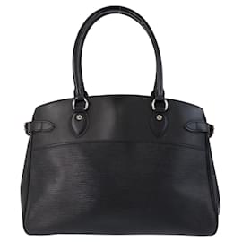 Louis Vuitton-Louis Vuitton Epi Passy GM Leather Shoulder Bag-Black