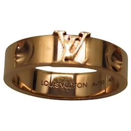 Louis Vuitton-Louis Vuitton K18PG Ring Pink Gold Unisex-Golden