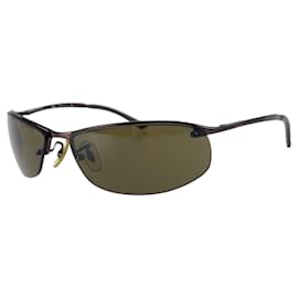Autre Marque-Ray-Ban Brown Metal Sunglasses RB3179-Brown