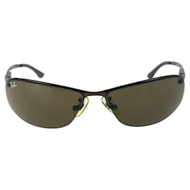Autre Marque-Ray-Ban Brown Metal Sunglasses RB3179-Brown