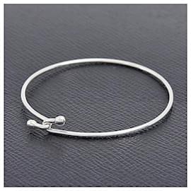 Tiffany & Co-Pulseira de gancho duplo em prata esterlina Tiffany-Prata