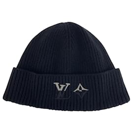 Louis Vuitton-Louis Vuitton Cashmere Beanie LV Dual Hat-Black