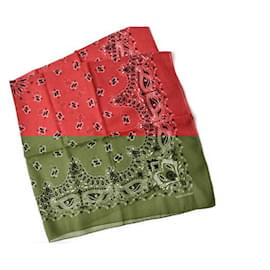 Yves Saint Laurent-Saint Laurent Wool Scarf 555774-Red,Other