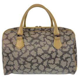 Yves Saint Laurent-Yves Saint Laurent PVC Handbag Boston Bag-Brown,Beige