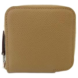 Hermès-Hermes Azap Compact Mini Wallet Brown-Marron