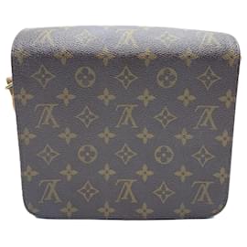 Louis Vuitton-Louis Vuitton Monogram Cartouchiere MM Shoulder Bag-Brown