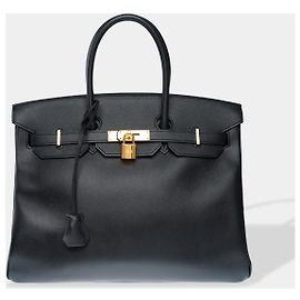 Hermès Bolsa HERMES Birkin 35 em Couro Preto - 102541 Preto