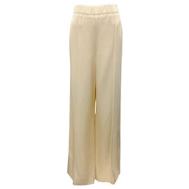 Jil Sander Champagne 2022 Entspannte Passform mit elastischem Bund Hose Roh