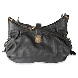 Louis Vuitton-Louis Vuitton Black Monogram Mahina XS Hobo-Black