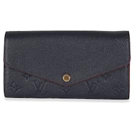 Louis Vuitton-Louis Vuitton Marine Rouge Monogram Empreinte Sarah Wallet-Blue