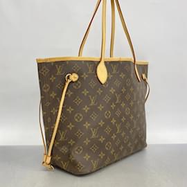 Louis Vuitton-Louis Vuitton Monogram Neverfull MM Tote Bag-Brown