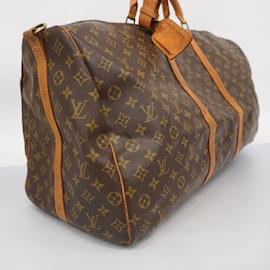 Louis Vuitton-Louis Vuitton Boston Bag Monogram Keepall Bandouliere 60-Brown