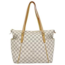 Louis Vuitton-Louis Vuitton Damier Azur Tote Bag-White