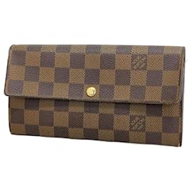 Louis Vuitton-Louis Vuitton Long Wallet in Ebene-Damier ebene