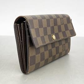 Louis Vuitton-Louis Vuitton Long Wallet in Ebene-Damier ebene