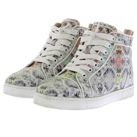 Christian Louboutin-Baskets CHRISTIAN LOUBOUTIN T.EU 35.5 Cuirs exotiques-Multicolore